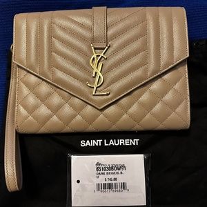 YSL Envelope Flap Pouch